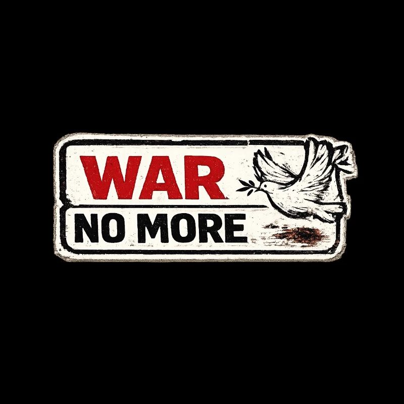 War No More – Sticker Peace & Humanity 