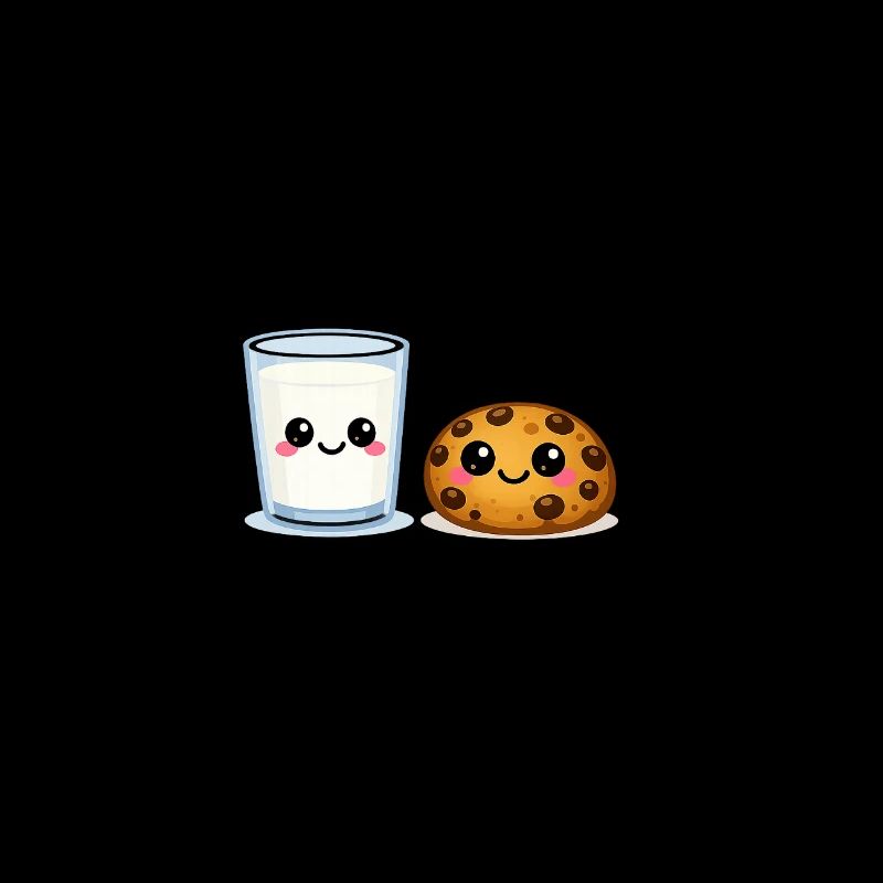 Milk and Cookie Kawaii Duo