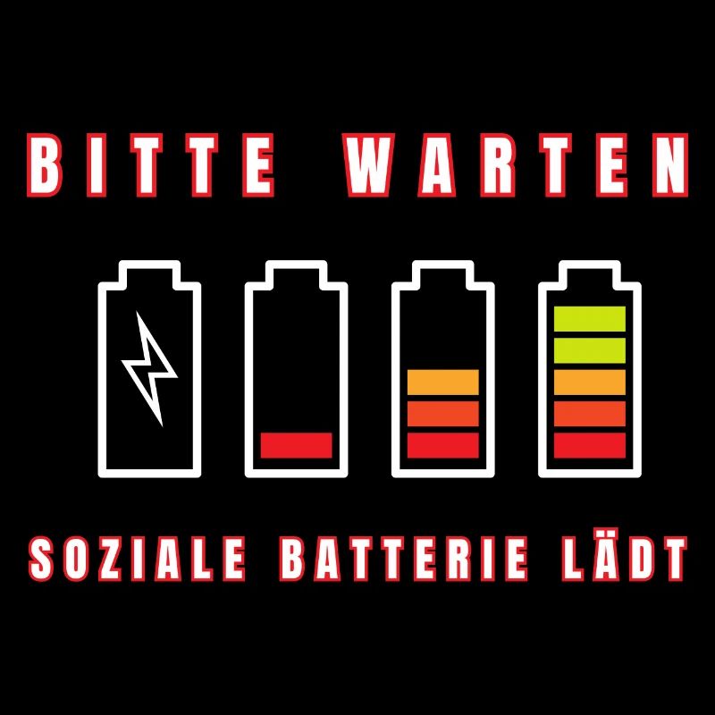Soziale Batterie laden Design