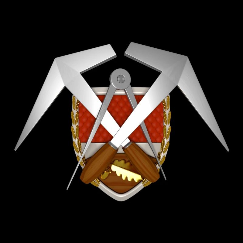 Handwerk Dachdecker Emblem