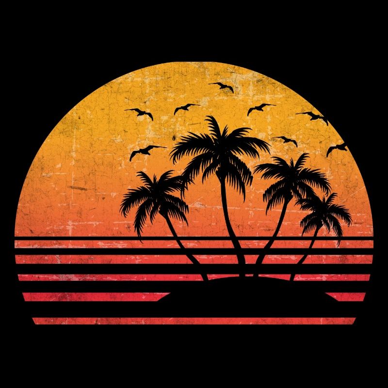 Retro Palm Sun