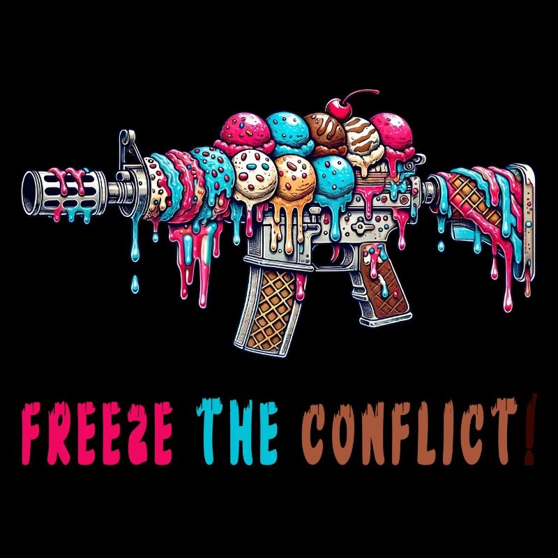 Konflikt eingefrieren Eiscreme