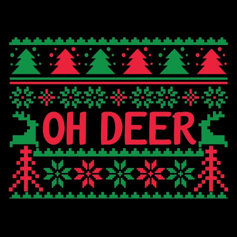 Hässlicher Pullover - Oh Deer