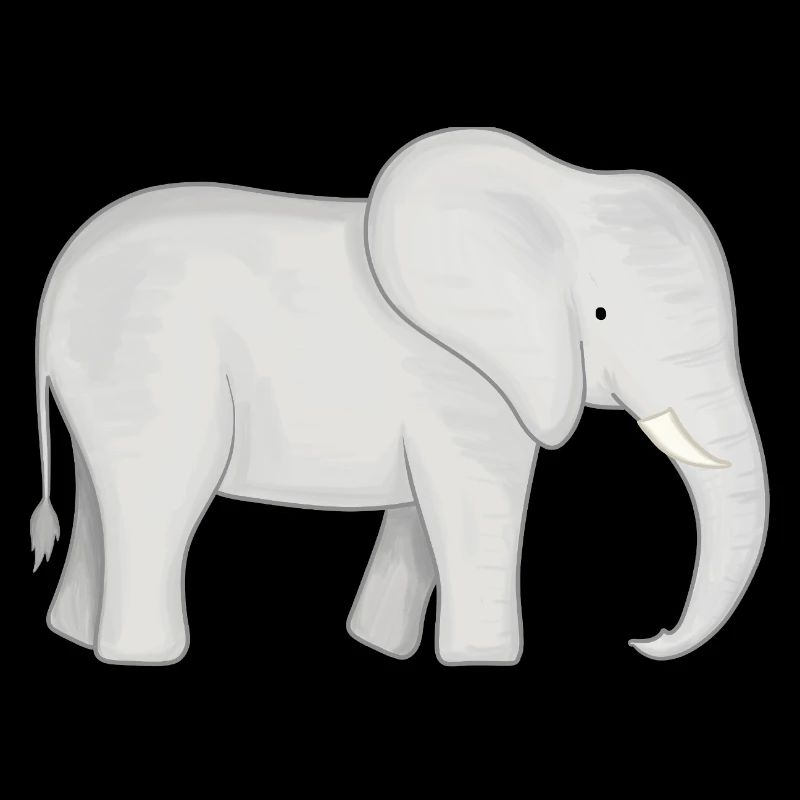 Dessin de l’éléphant blanc