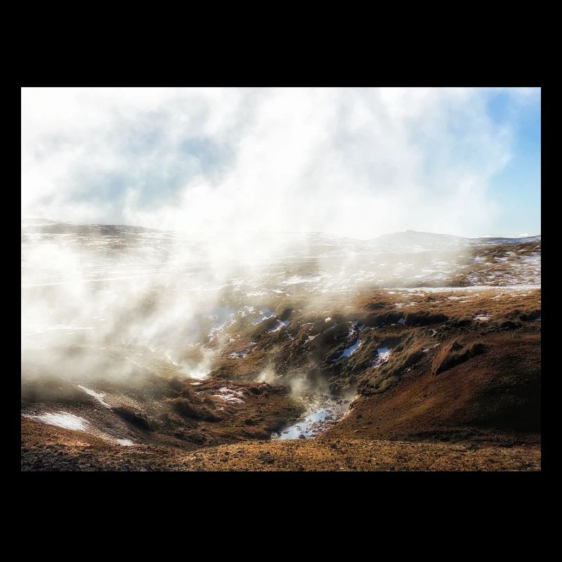 Beautiful misty landscape