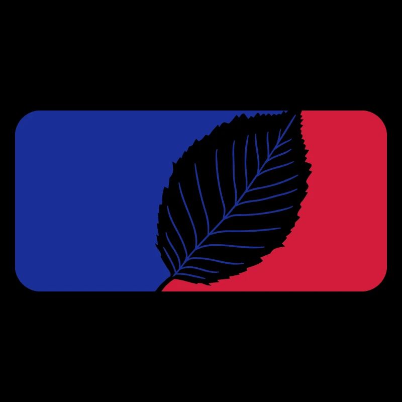 logo sport red blue beech leaf tree plant shape