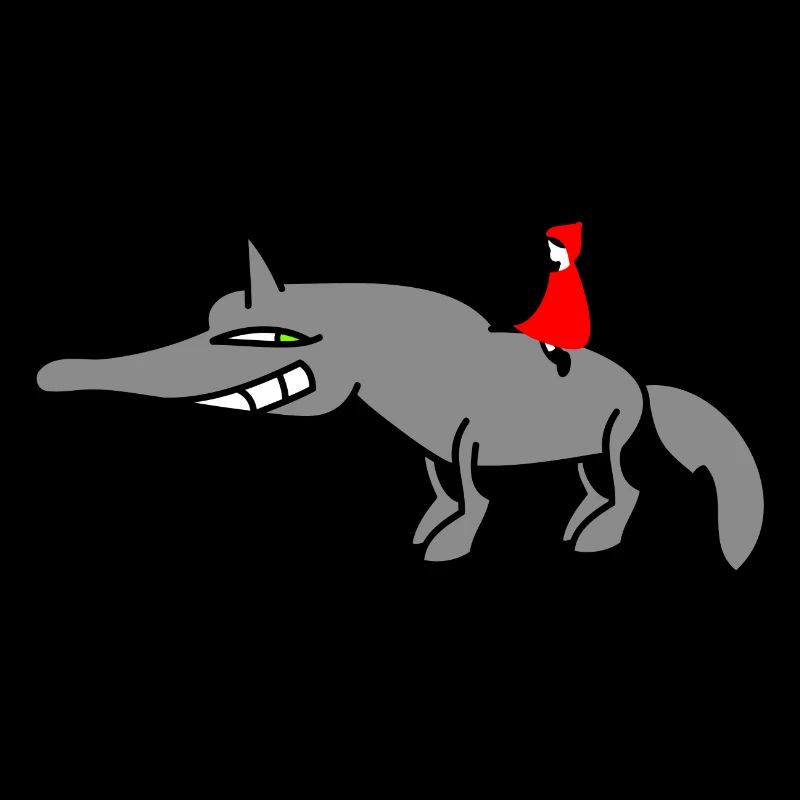 Wolf mit Rotkäppchen