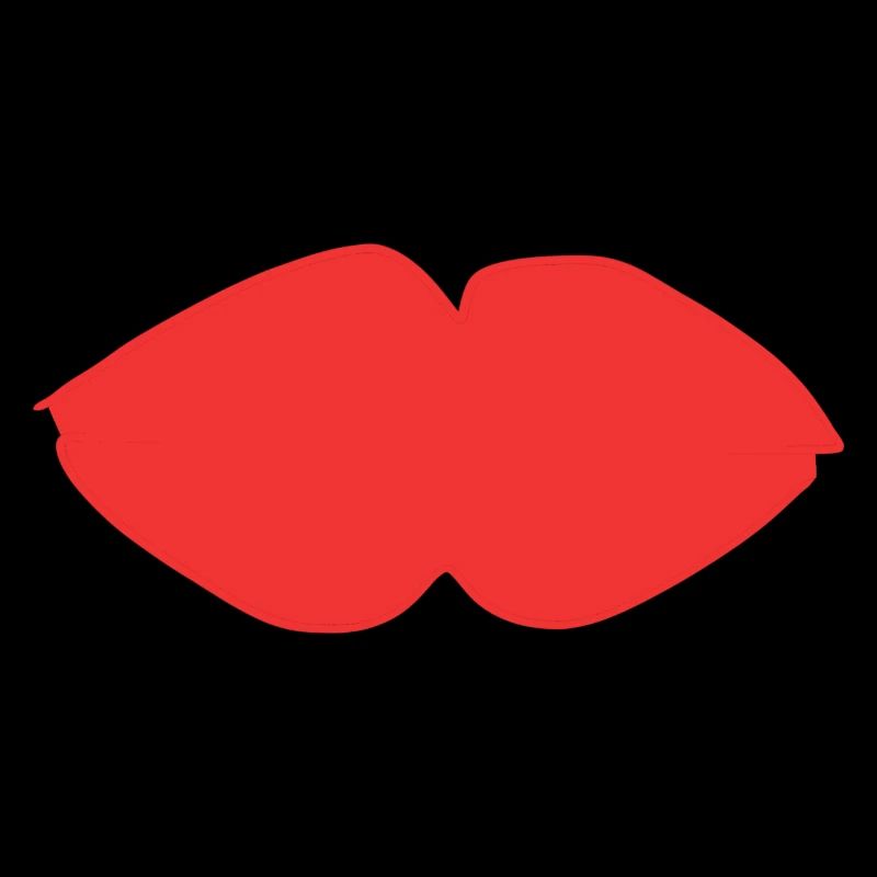 Lippen Lippe Symbol rot
