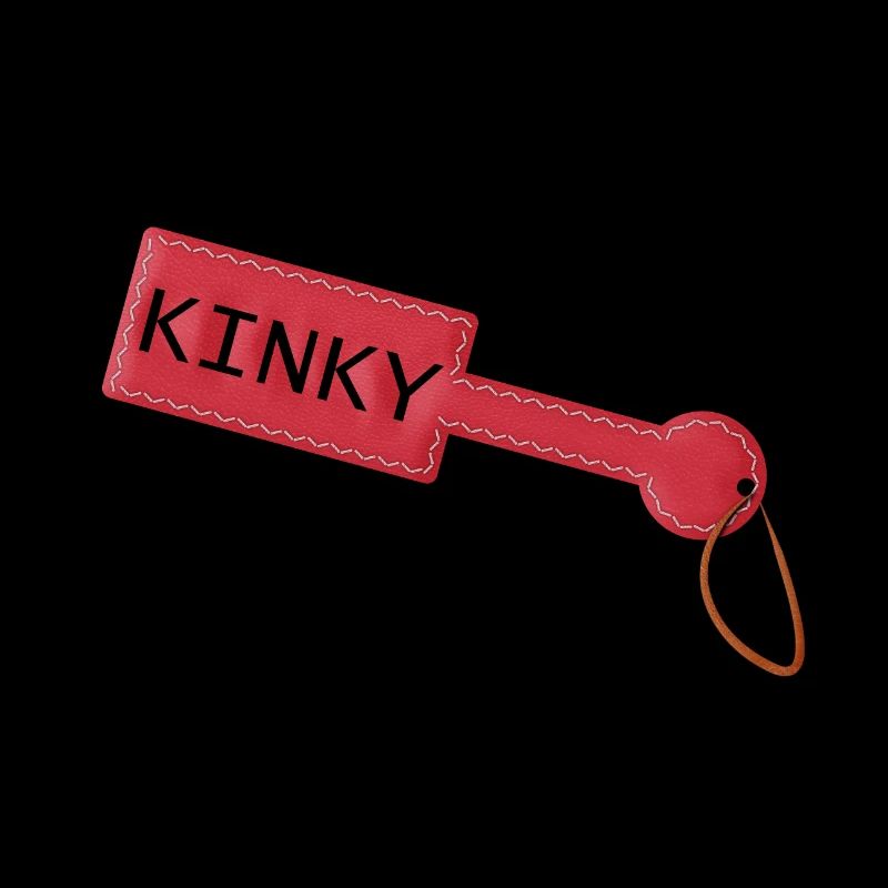 Kinky paddle BDSM leather