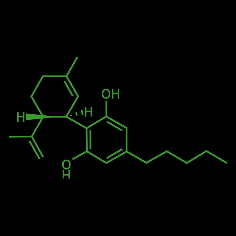 CBD Strukturformel Single