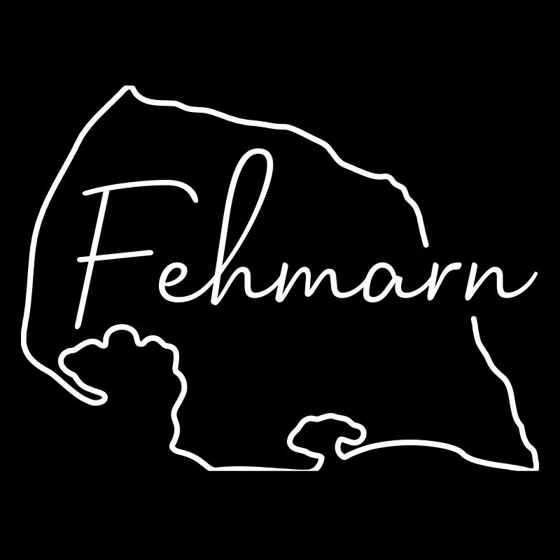Fehmarn | Map line art minimalism