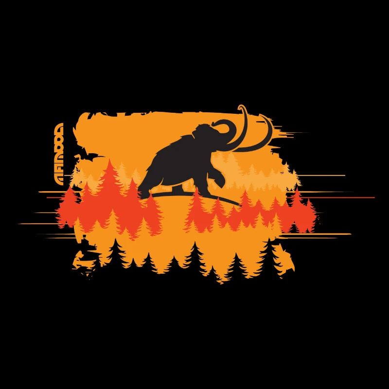 Mammoth in the forest