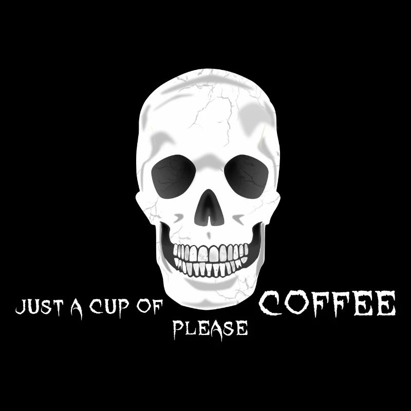 Coffee Caffeine Skull