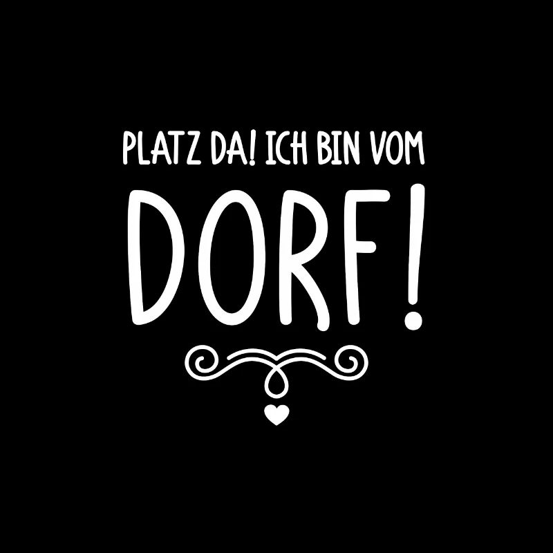 Platz da ich bin vom Dorf