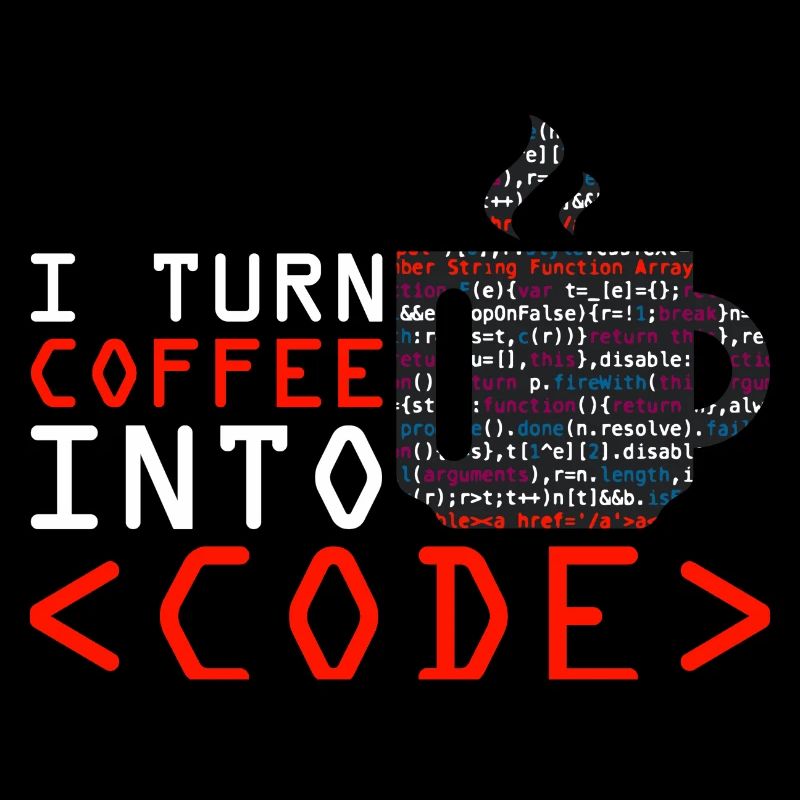 Aus Kaffee Code generieren Programmierer