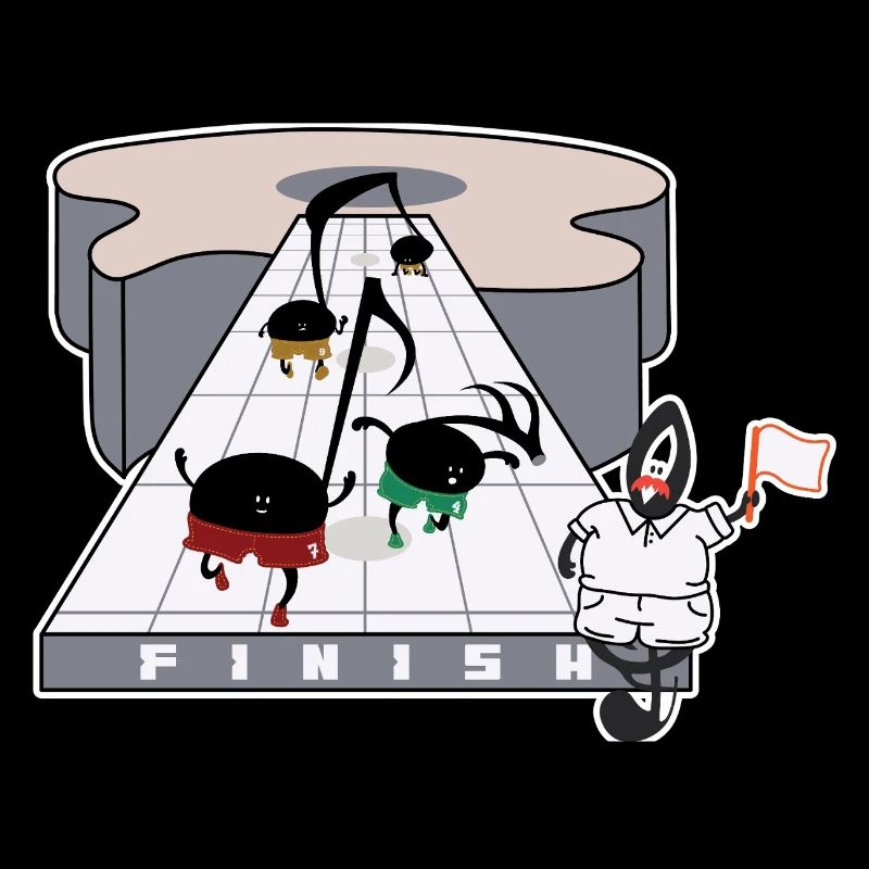 Ligne d’arrivée de la course à blobs