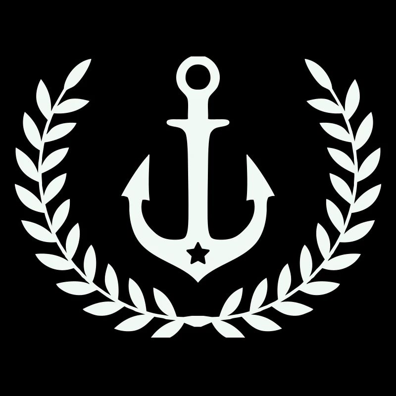 Anker im Lorbeerkranz