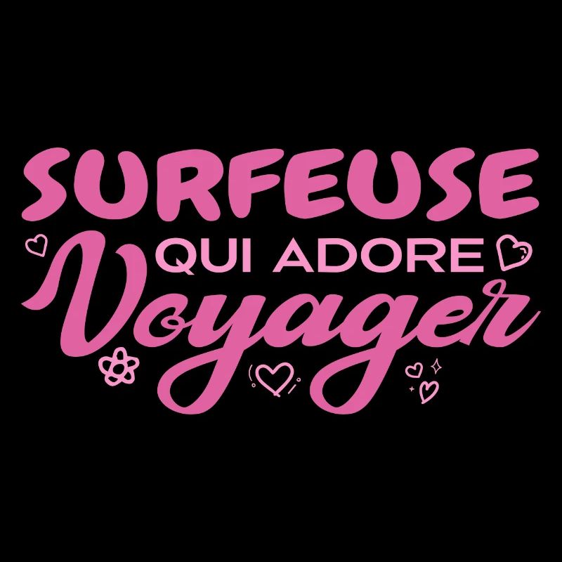 Surfeuse globe-trotteuse passionnée de voyages