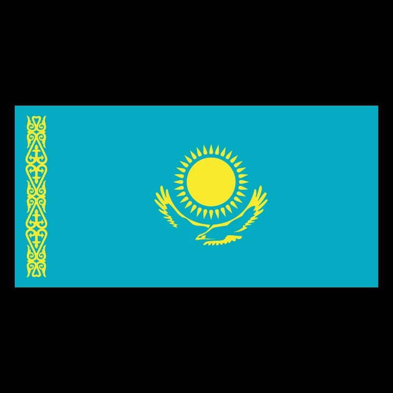 Kasachstan Flagge / Drapeau Kasachstan