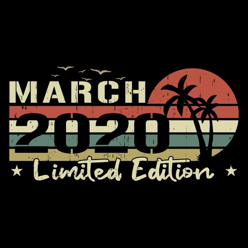millésime de mars 4e anniversaire né 2020 vibe