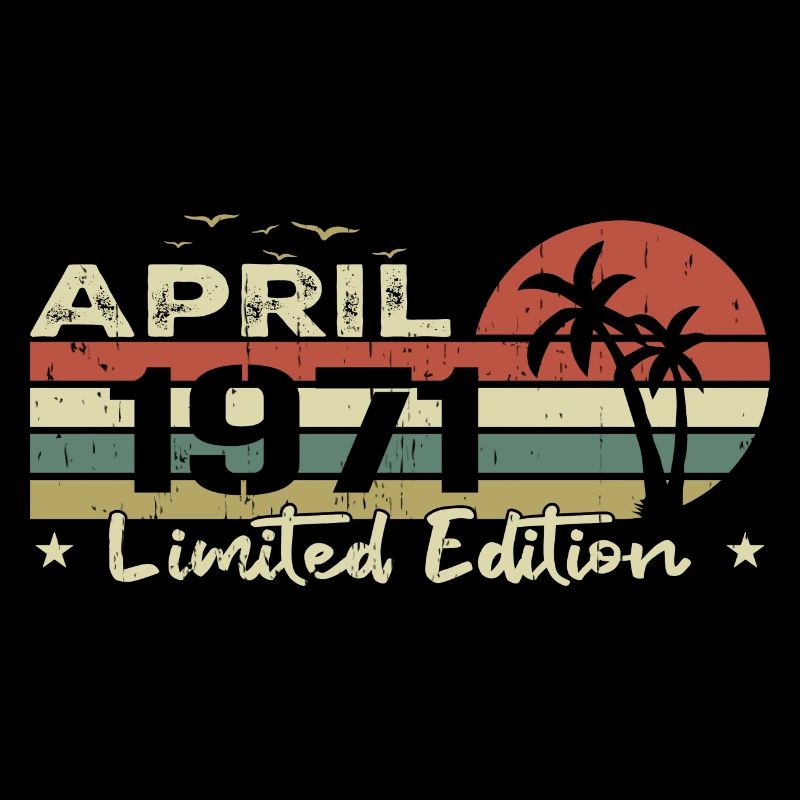 millésime de avril 53e anniversaire né 1971 vibe