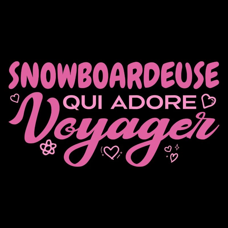 Snowboardeuse globe-trotteuse passionnée de voyage