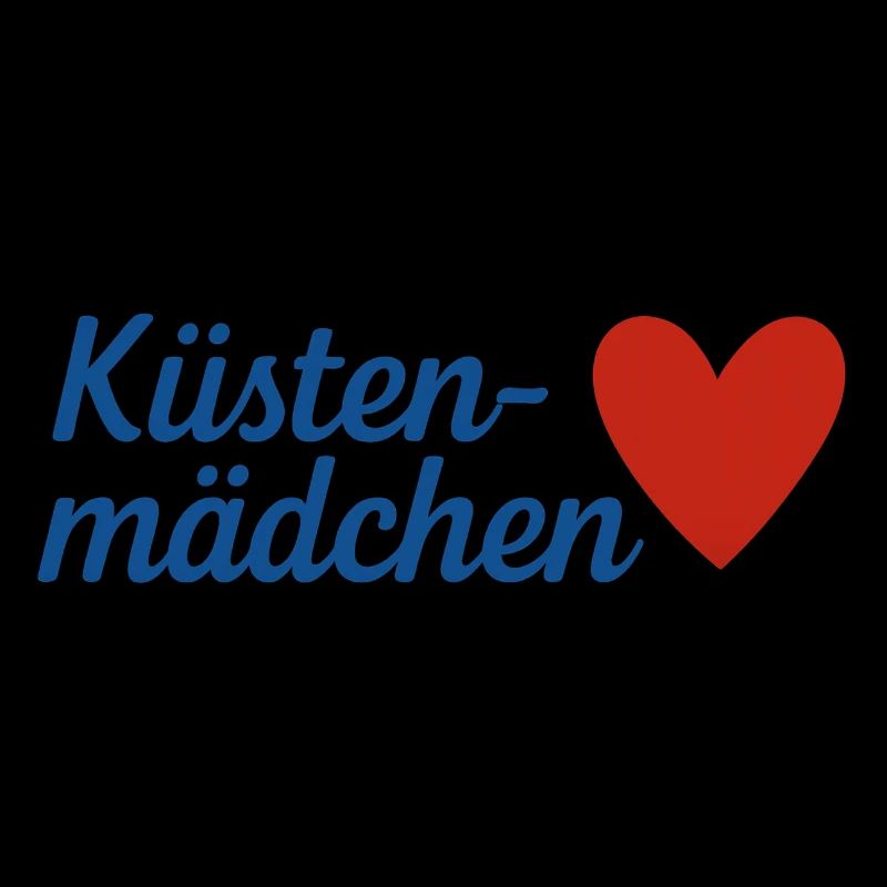 Küsten Mädchen Herz Overlay