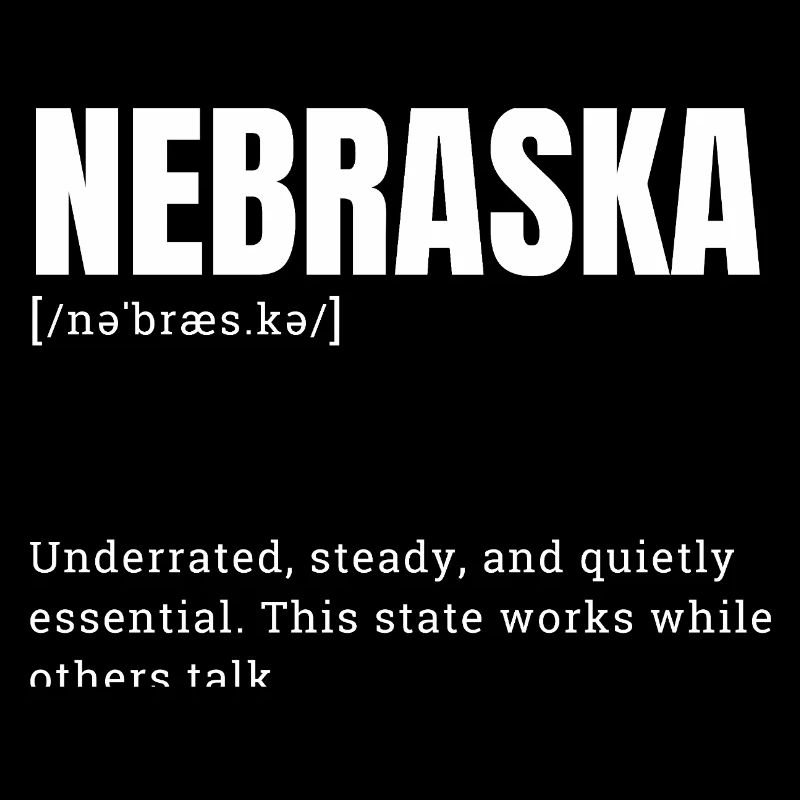 Nebraska Bold Typo Emblem