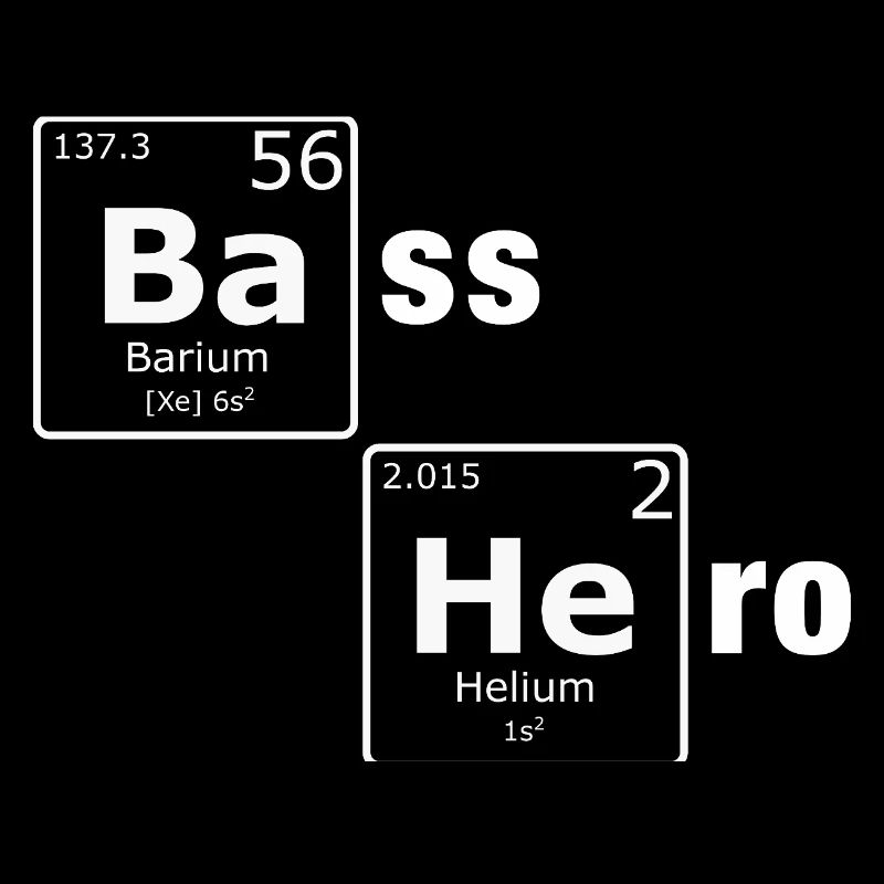 Bass Hero PSE Periodensystem Elemente Nerd