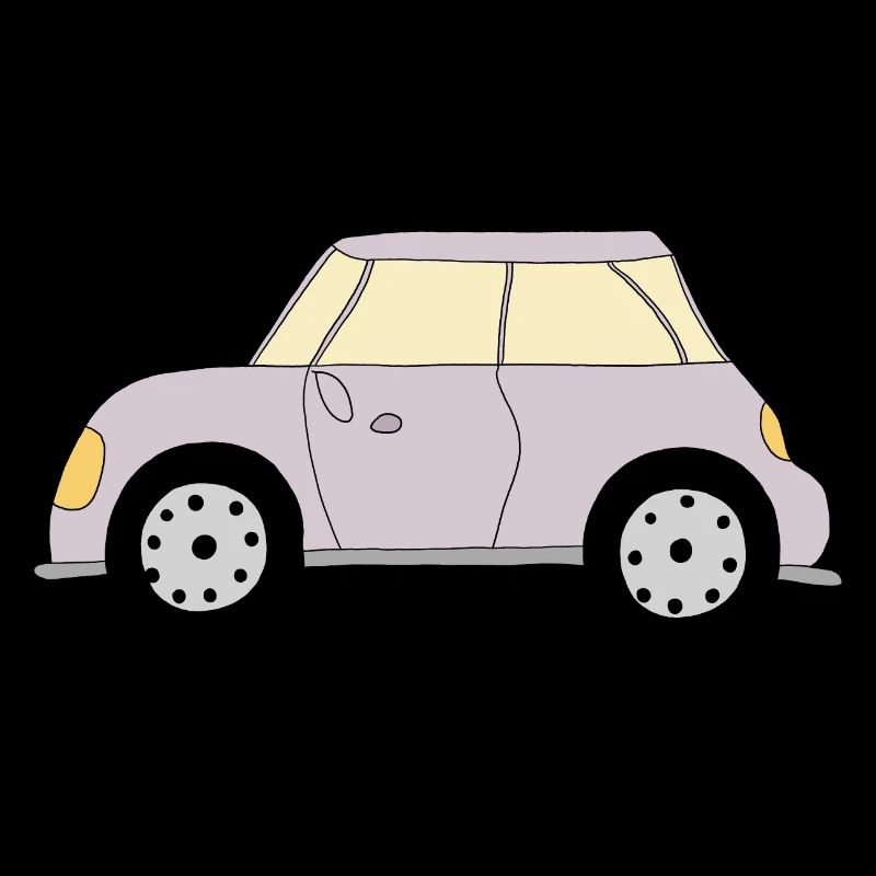 Auto in viola brillante