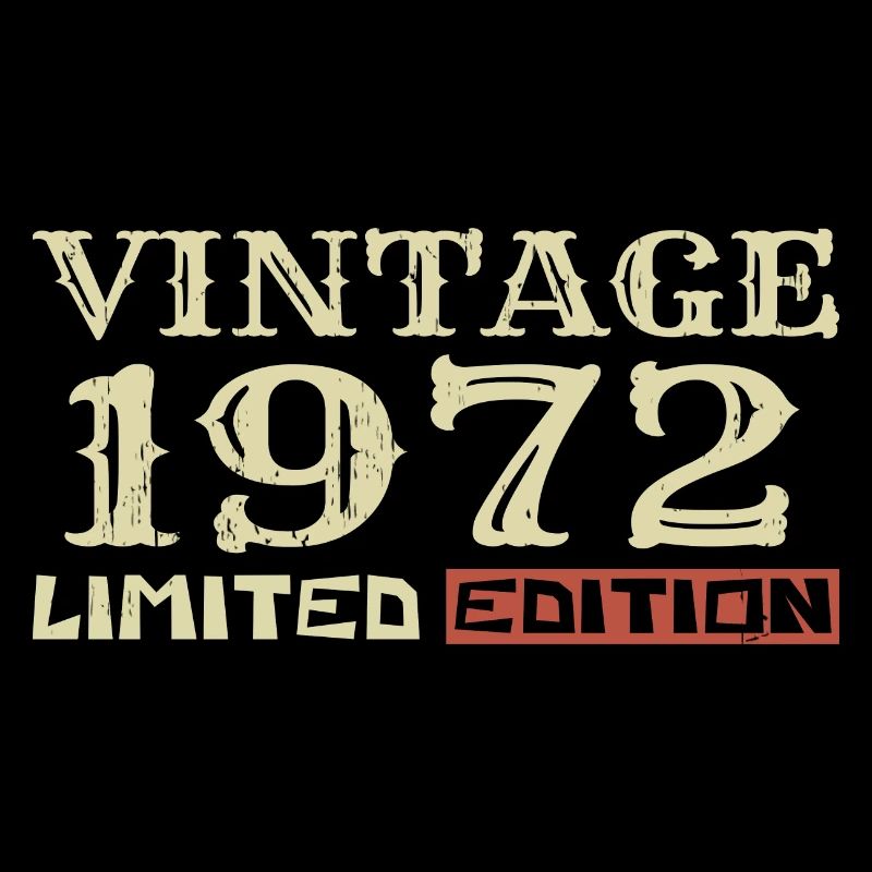 1972 Vintage: 52nd Anniversary Unique Retro Gift