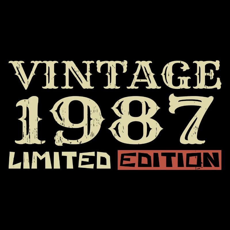 1987 Vintage :37e Anniversaire Cadeau Rétro Unique