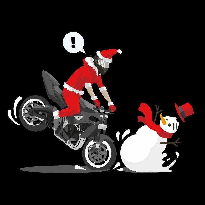 Christmas motorcycle stop