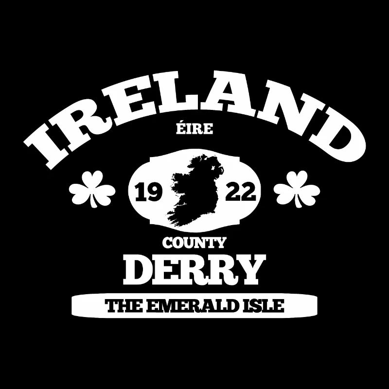 Derry, Irland. Klassisches irisches Design