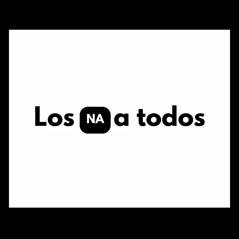 NA in black box between letters