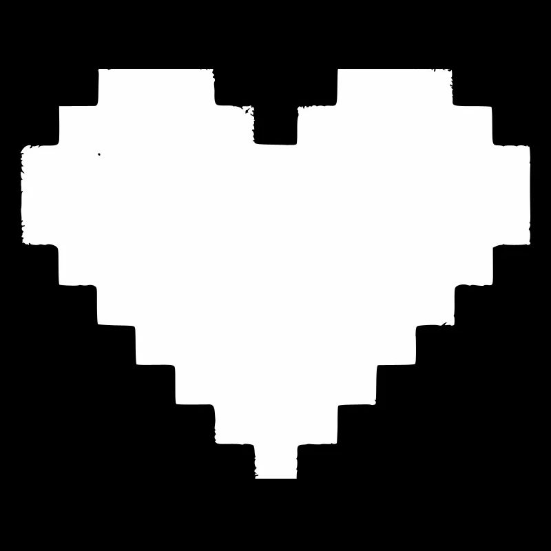 Pixel Herz 8-Bit Leben