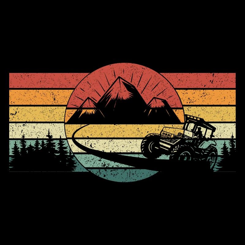 Mountain Tractor MTT Funny Farmer Gift