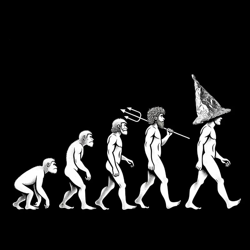 Steampunk Evolution with Aluminum Hat