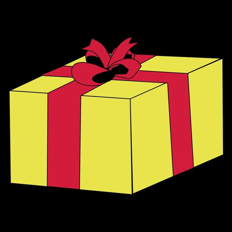 Gift wrapped surprise ribbon package