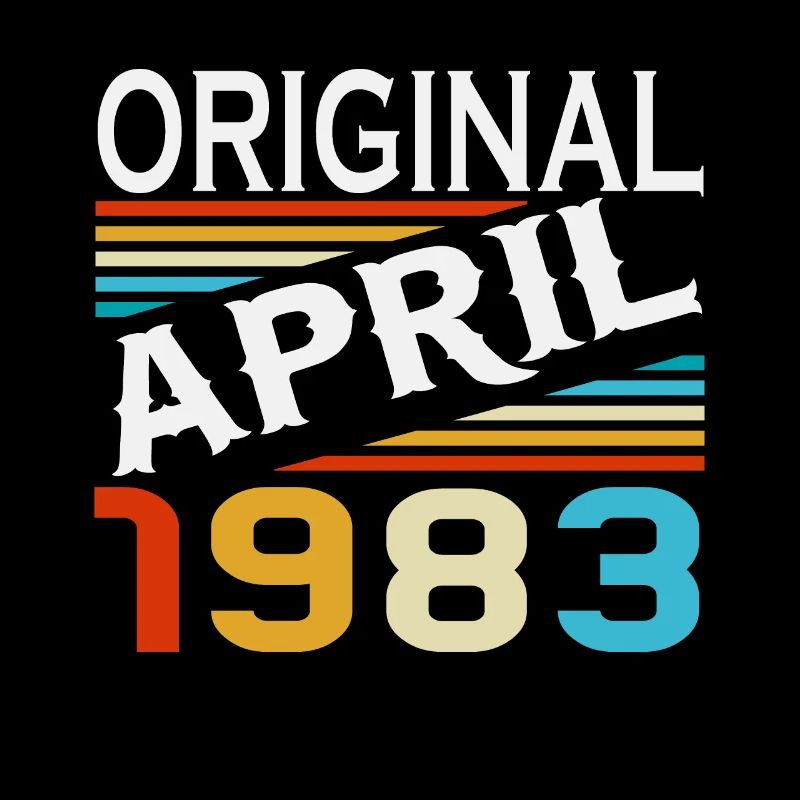 Avril 1983 Né Vintage Anniversaire
