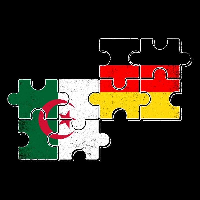 Algeria Germany Flag Algerian German