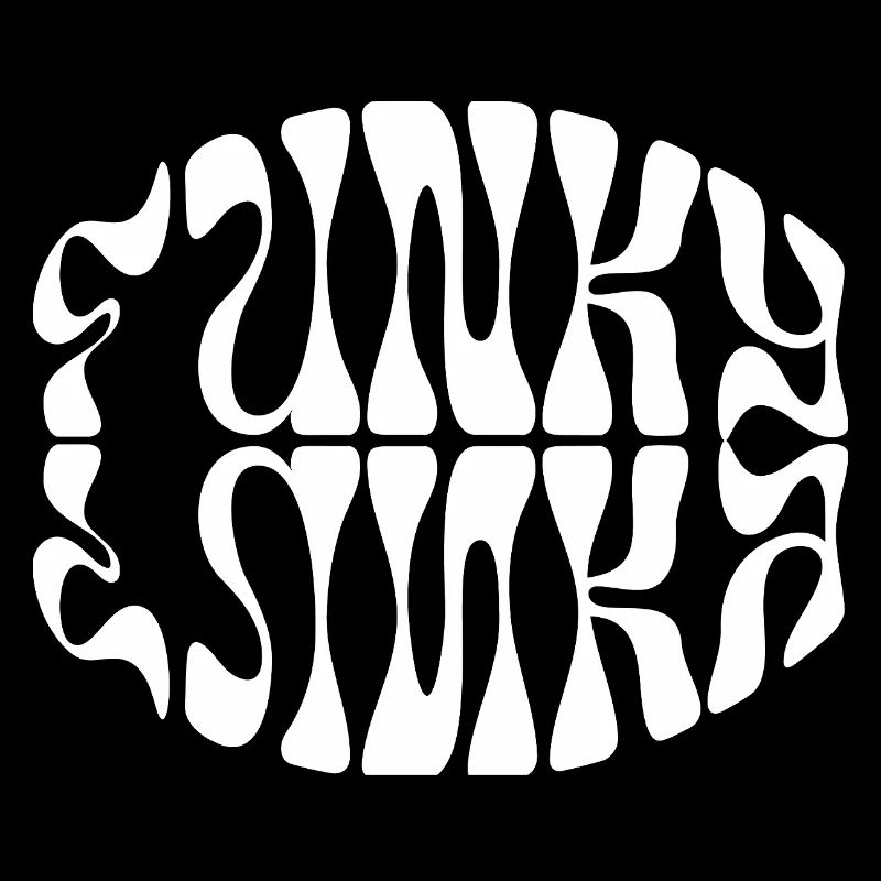 Conception typographique de musique funky