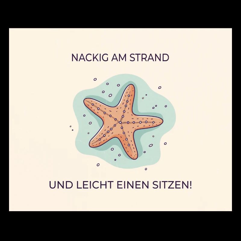 Nus sur la plage – Drôle d’expression étoile de mer