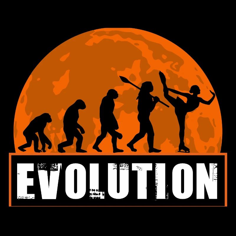 Entwicklung des Retro-Eiskunstläufers