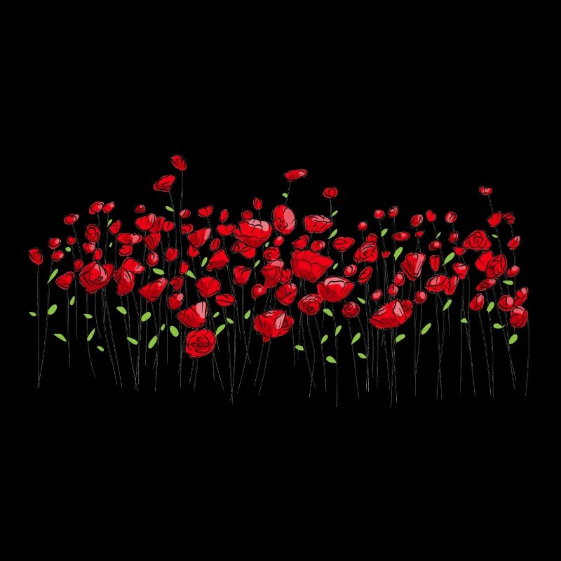 Marmons pavot fleurs