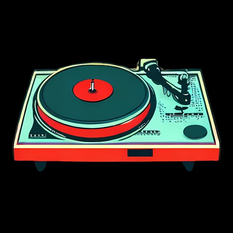 Turntable colorful