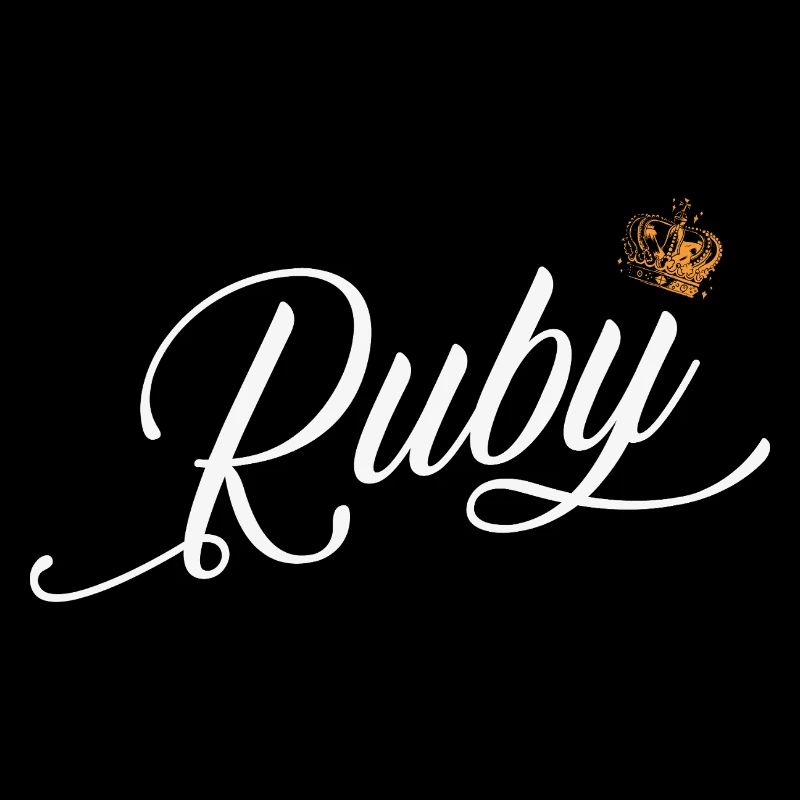 Ruby Custom Name für Frauen Kinder Kleinkinder - Ruby