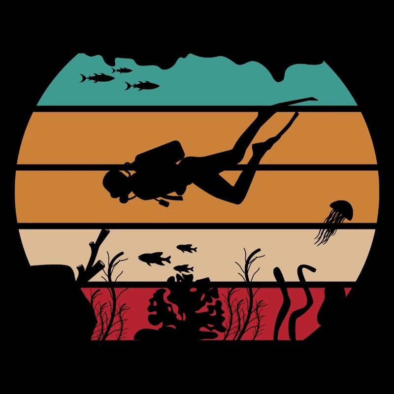 Ocean Diving Retro Divers