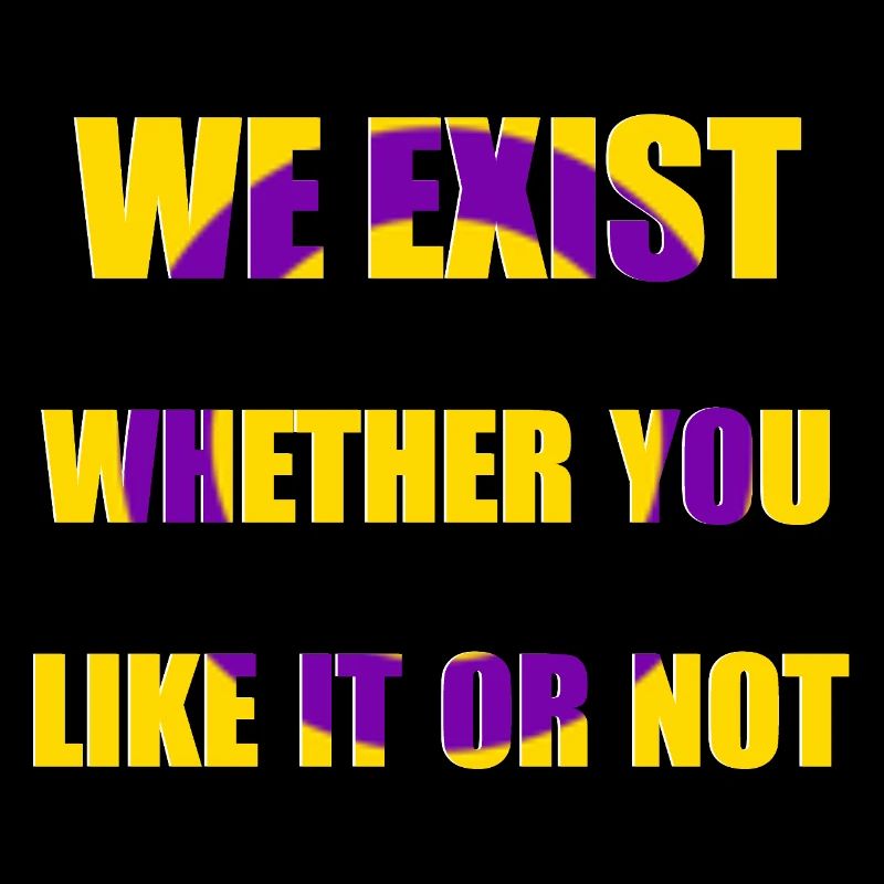 Nous existons - Drapeau intersexe