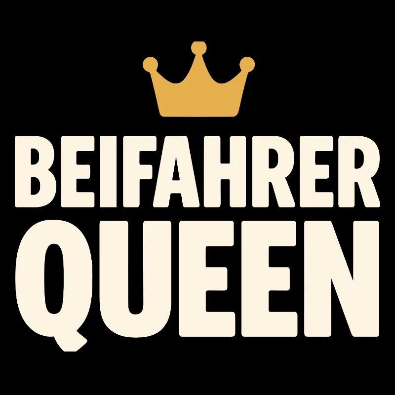 Passenger Queen lettering with crown